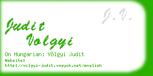 judit volgyi business card