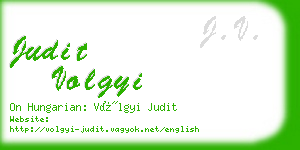 judit volgyi business card